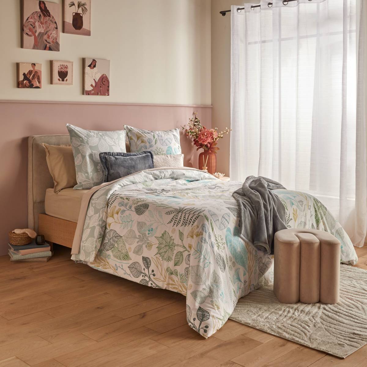 Parure de lit Alioe 220x240cm vert