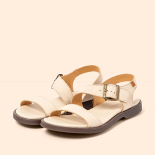 Sandalias N5887 SOFT NAPPA CREAM/ ARENISCA color Cream