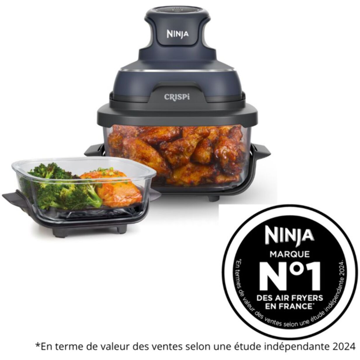 Friteuse sans huile NINJA CRISPi 4-in-1 Gris Cyber Space FN101EUGY