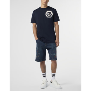 PHILIPP PLEIN Round Neck T-Shirt Spray Hexagon