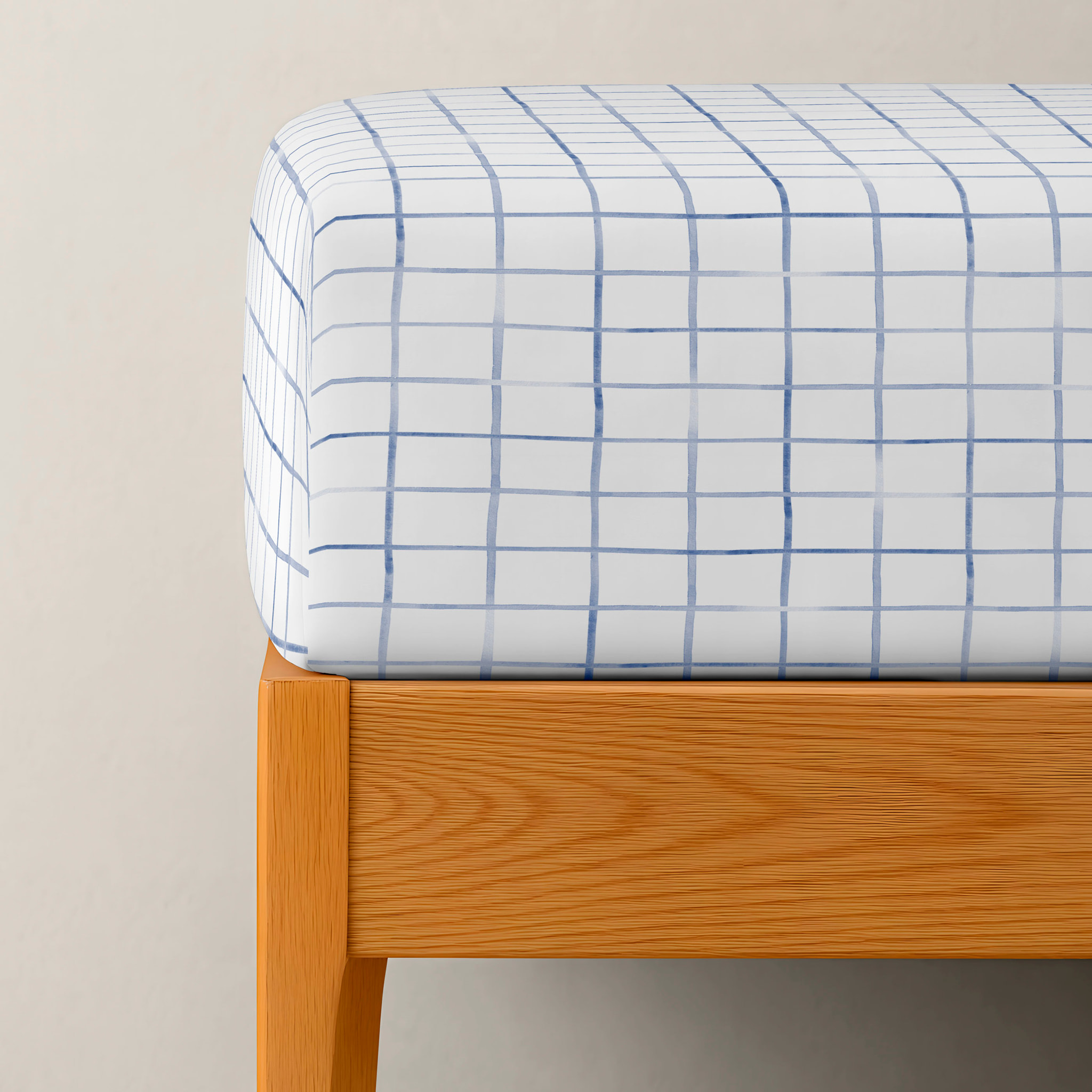 Cool Kids - Sábana bajera Estampada - Ajustable - 100% Algodón - Scott Blue