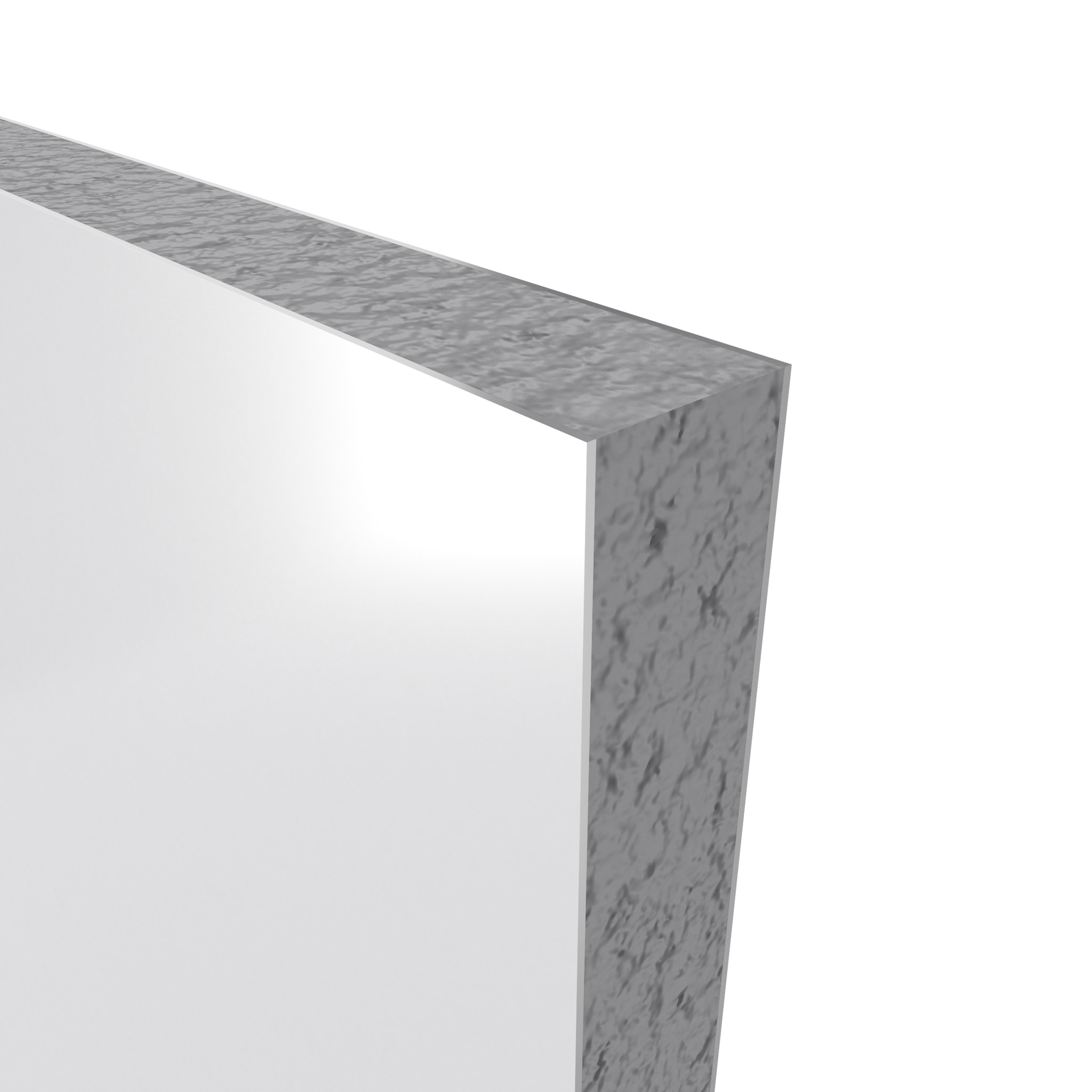LOT de 2 Panneaux Muraux Aluminium BLANC 90+120x210 cm avec Profilés NOIR MAT - WALL'IT