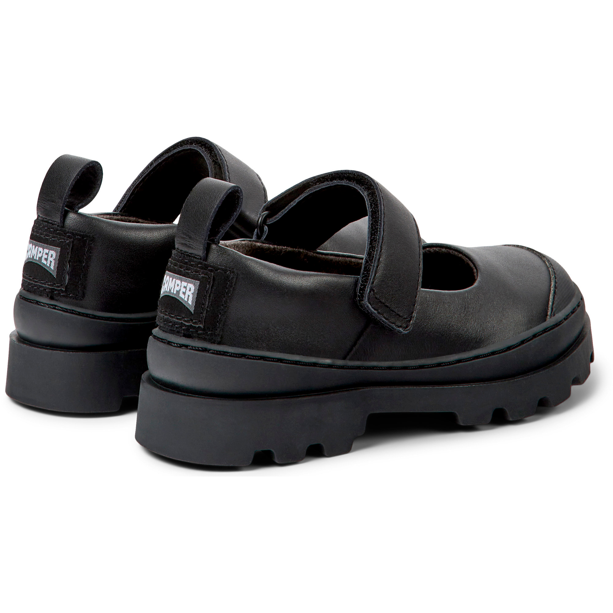 Bailarinas - CAMPER Brutus - Negro - Piel lisa / Tejido técnico