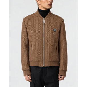 PHILIPP PLEIN Bomber de cuero