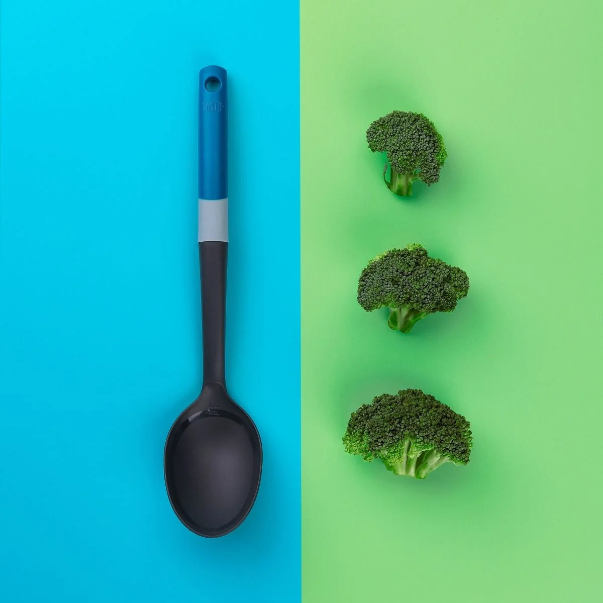 Cuillère doseuse manche bleu foncé 34 cm Tasty Core