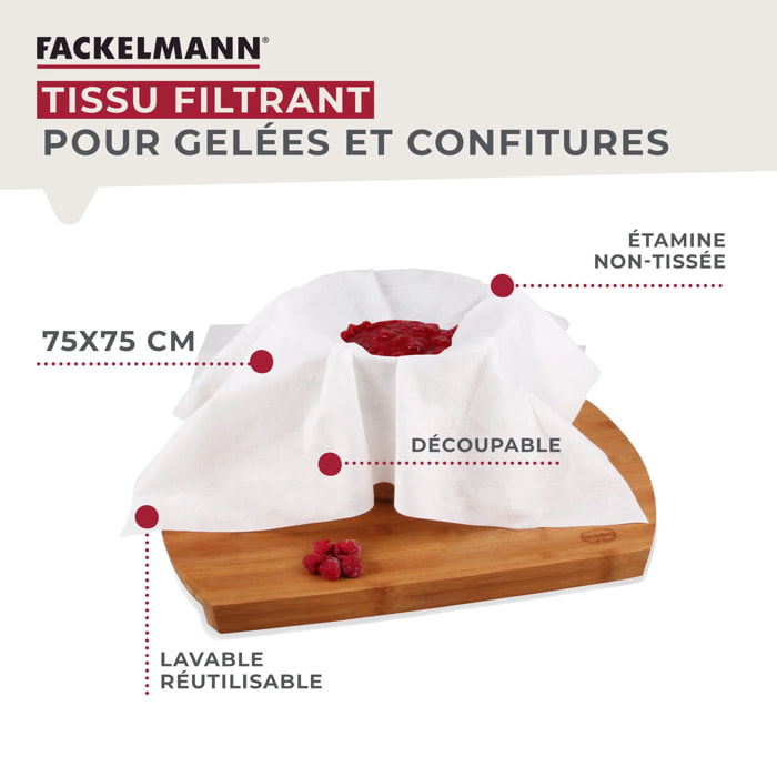 Set pour confiture maison avec entonnoir 10 cm en inox Fackelmann