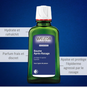 WELEDA - Duo Baume Après-Rasage - Protège et apaise - Certifié Natrue**- Flacon 100 ml  x 2