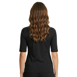 Camiseta elegante de manga tres cuartos para mujer