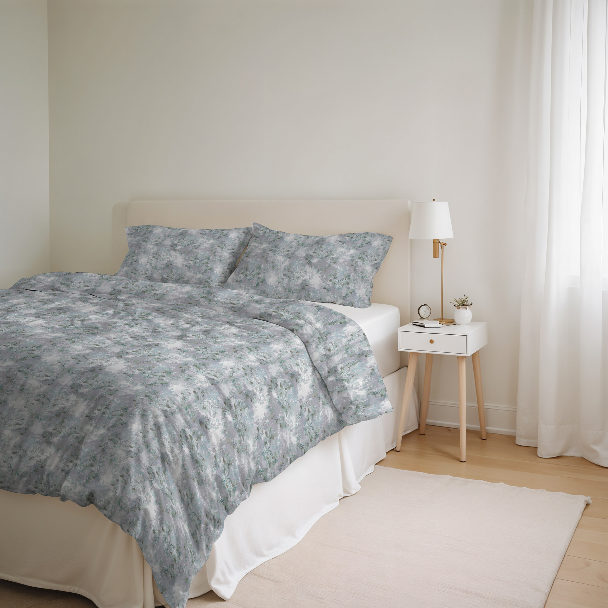 PARURE COPRIPIUMINO IDA, 100% Cotone - VENERE
