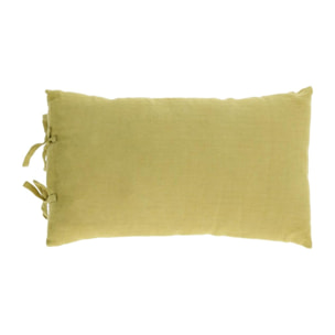 Kave Home - Fodera per cuscino Tazu 100% lino verde 30 x 50 cm