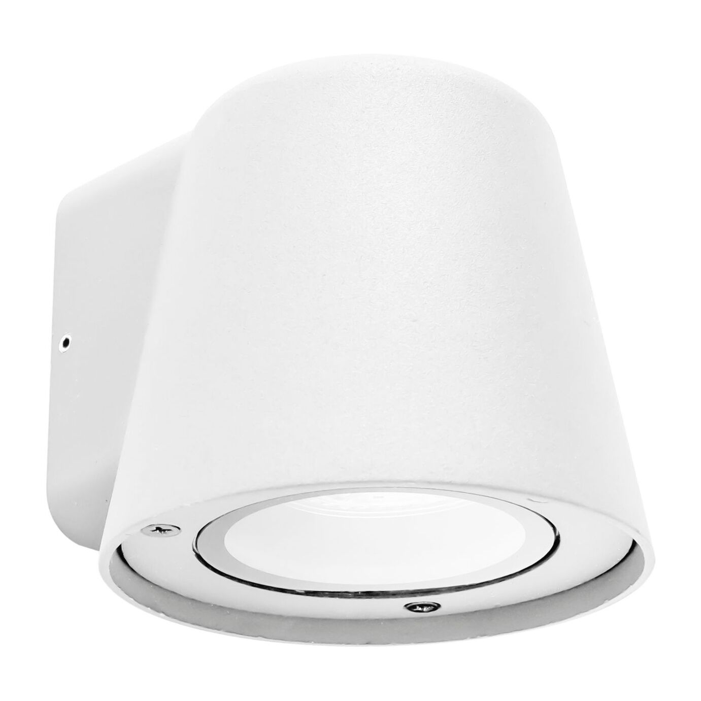 Cone - 4 Apliques de Pared Exterior de 1 Foco GU10 con IP44 de Color Blanco