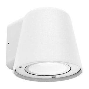 Cone - 4 Apliques de Pared Exterior de 1 Foco GU10 con IP44 de Color Blanco