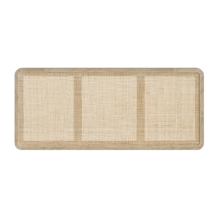 Tête de lit à suspendre en bois et cannage 140 cm - Khao