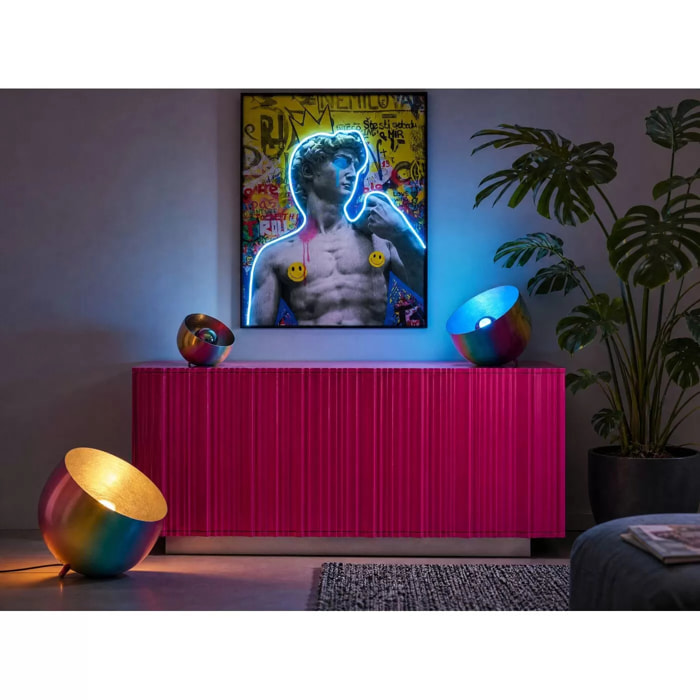 Lampe Rainbow 26cm bleue Kare Design