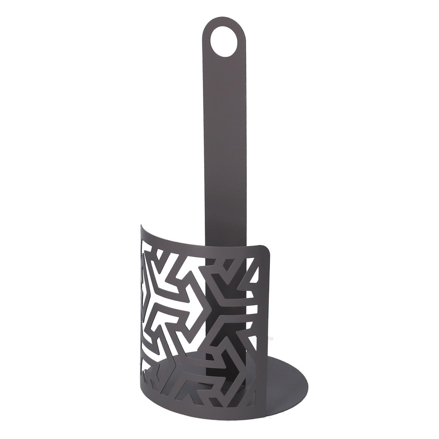 Portascottex in metallo frecce grigio tondo cm ø15h33