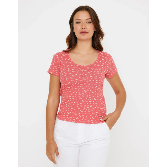 Camiseta Manga Corta Coral - Yarima