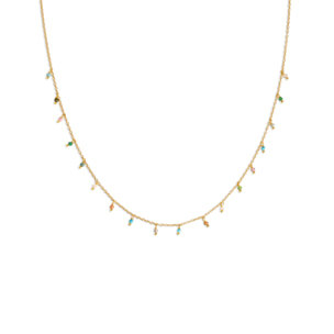 Collar Dancing Stones Baño Oro