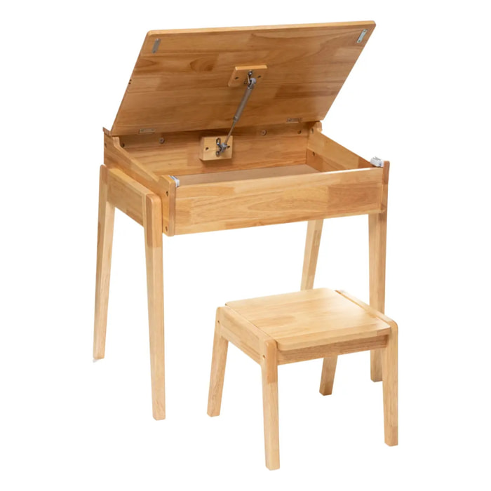 Pupitre et tabouret enfant "Robin" - bois