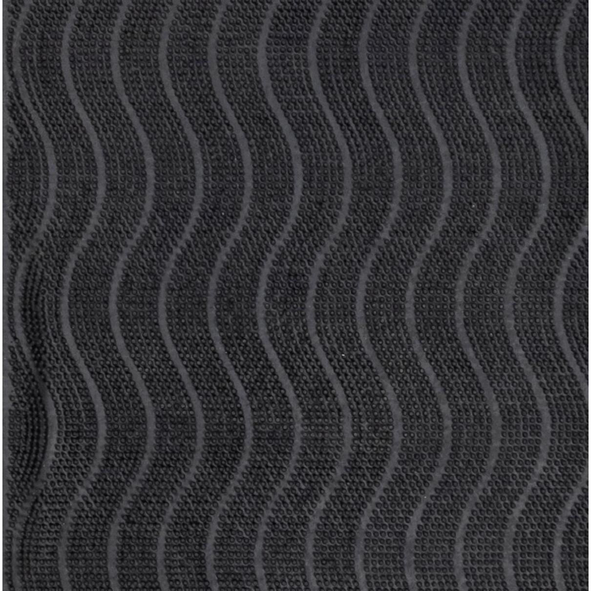 Paillasson géométrique en vagues, kilim tissé naturel, DUNE