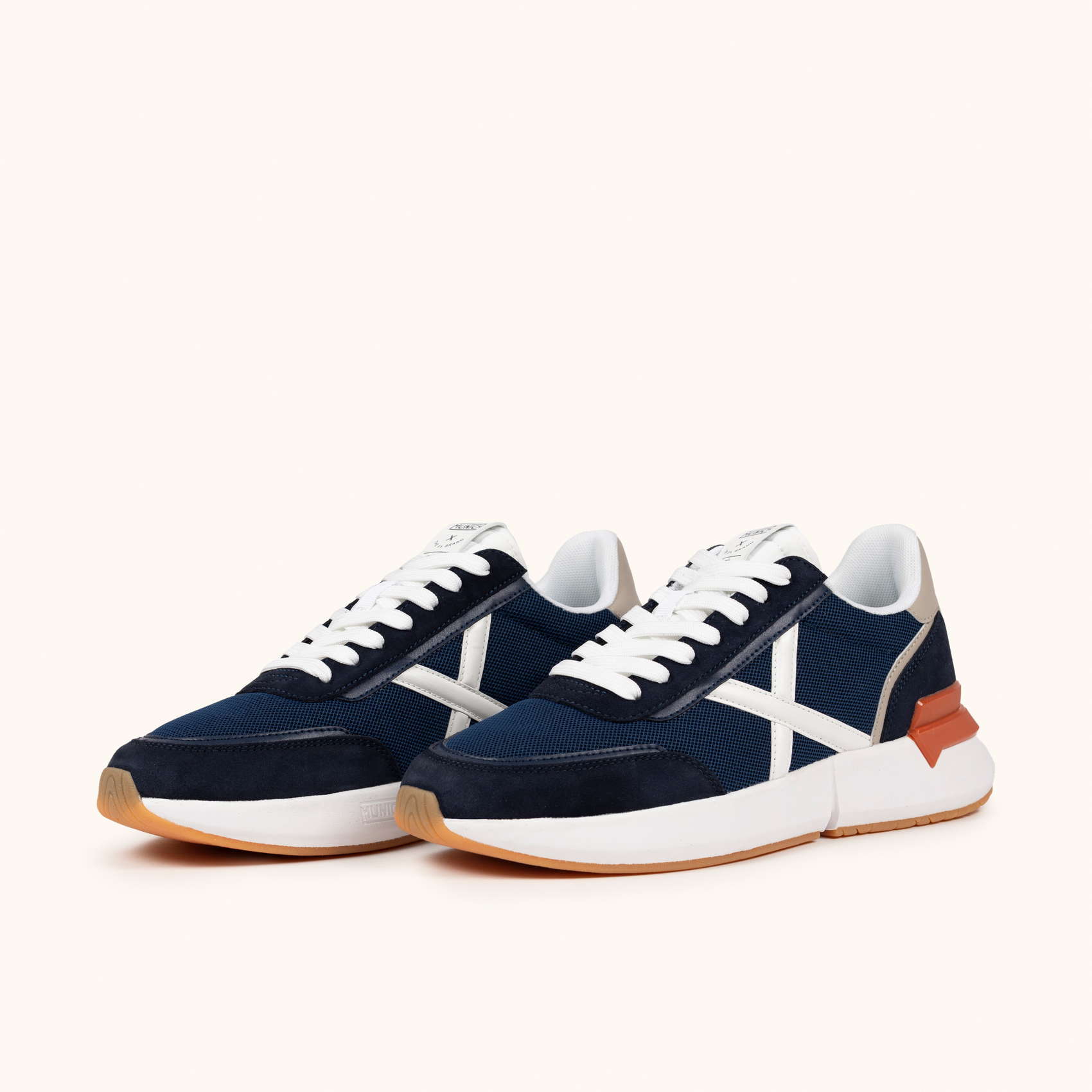Sneakers Deportivas Azul Marino y Naranja | MUNICH VERSUS 116