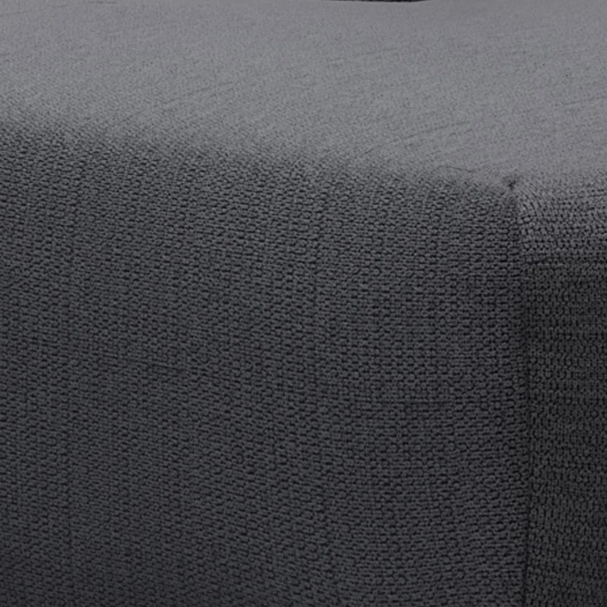 NALA - Canapé d'angle droit convertible 4 places en tissu gris foncé