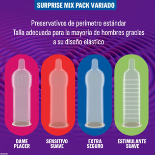 PRESERVATIVOS MIXTOS SURPRISE ME - 40 CONDONES