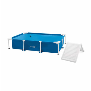 Intex 48404NP - Piscina Fuori Terra Rettangolare per Cani, con Pompa Filtro 1136 L/h, 229x152x46 cm