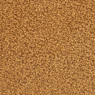 Lot de 3 chauffeuses bouclette texturée moutarde 1 place - L 81 x P 99 x H 75cm - Nova