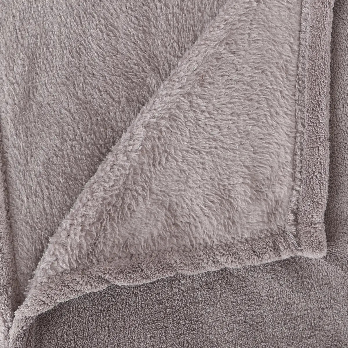 Plaid microfibre gris 125x150cm