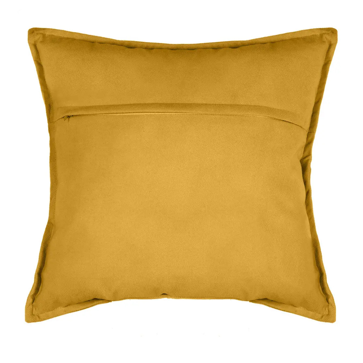 Coussin "LILOU" coton jaune 45x45cm