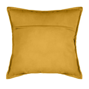 Coussin "LILOU" coton jaune 45x45cm