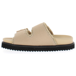 Armata di Mare Scarpe Donna Ciabatte con Doppia Fibbia AMD S61H39 Marzipan