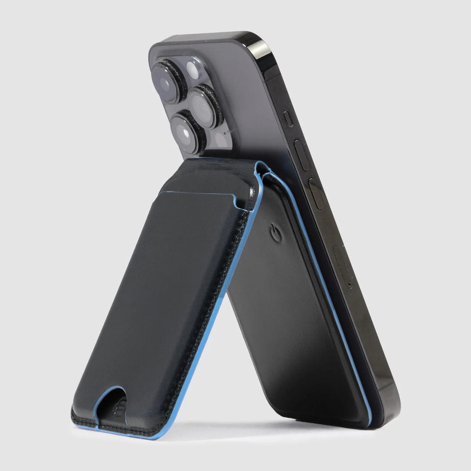 Piquadro Portefeuille MagSafe en cuir avec traqueur rechargeable