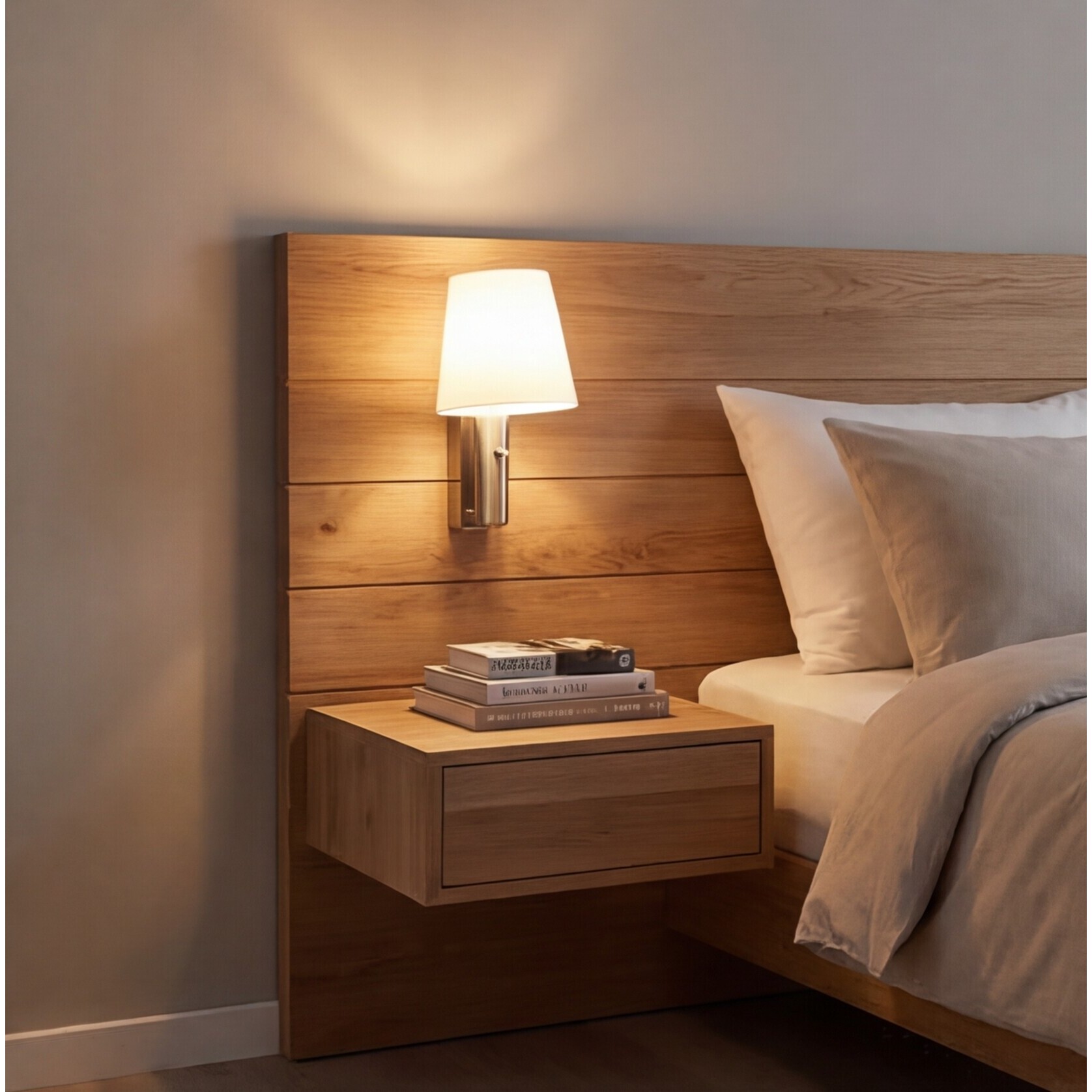 LEDS C4 Aplique Read Me Led 4.8W Blanco Cálido - 3000K On-Off Níquel Satinado 388Lm