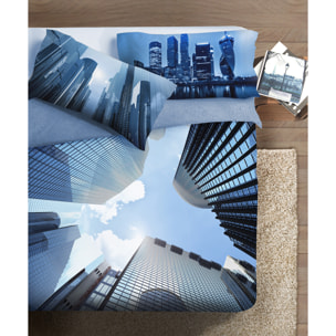 Parure copripiumino fotografico Fine-Art IPERSAN Puro Cotone Skyline
