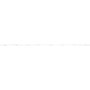 Guirlande lumineuse d'extérieur 15 m 300 LED blanc froid fil cuivre 8 fonctions solaire