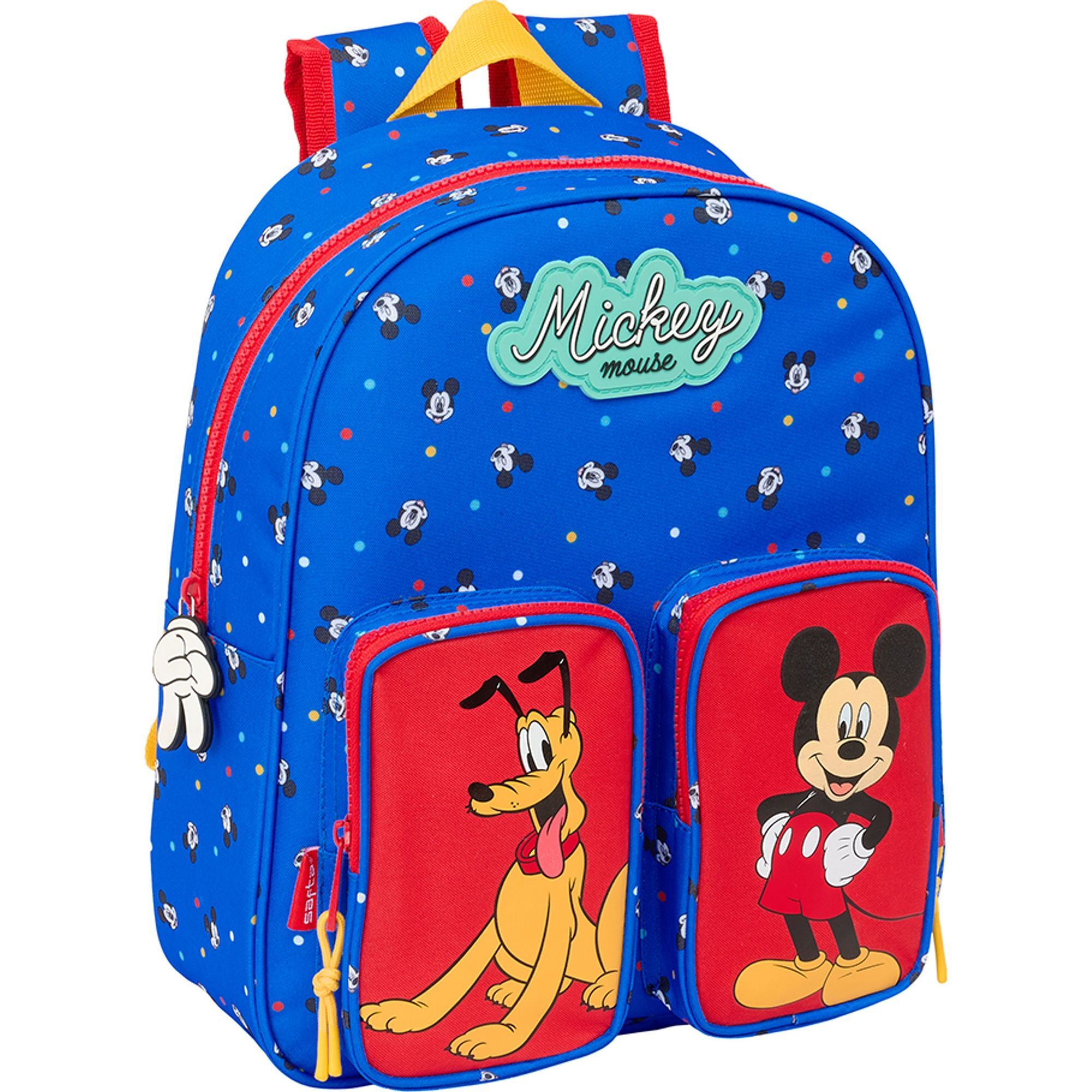 Mochila infantil bolsillos adapt.carro mickey mouse "good day"