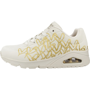 Sneakers de  Mujer de la marca SKECHERS  modelo UNO - GOLDEN HEART White