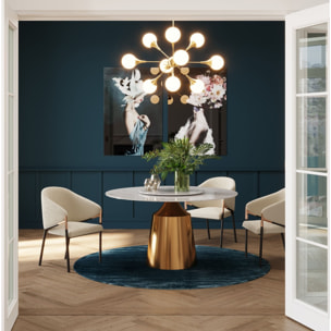 Tapis Cosy 200cm bleu Kare Design