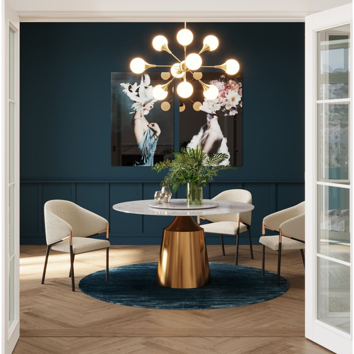 Tapis Cosy 200cm bleu Kare Design