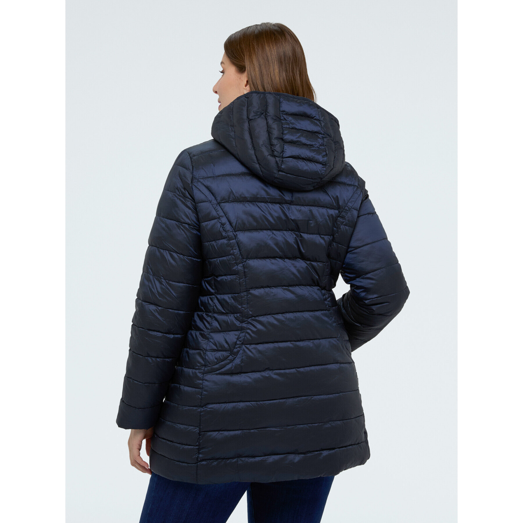 Fiorella Rubino - Plumífero acolchado con capucha desmontable - Azul