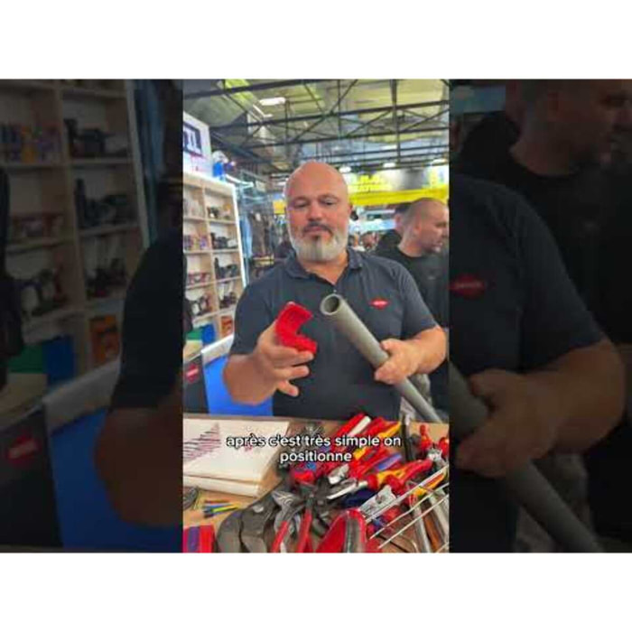 Coupe-tube pour les tubes en plastique de Ø 20 à 50 mm KNIPEX BiX - 90 22 10 BK