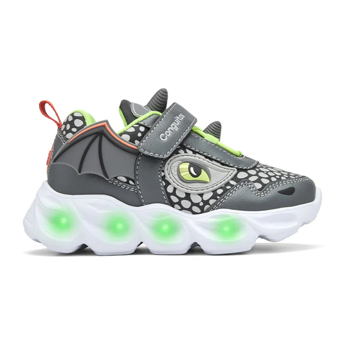 Zapatillas De Luces De Niño Con Dragón