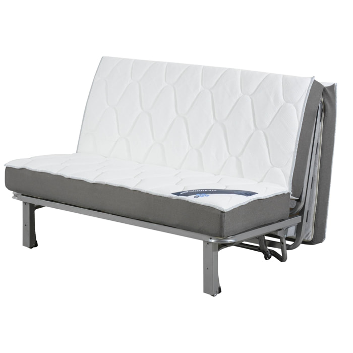 Banquette BZ HOUSTON 140 x 190, coton gris