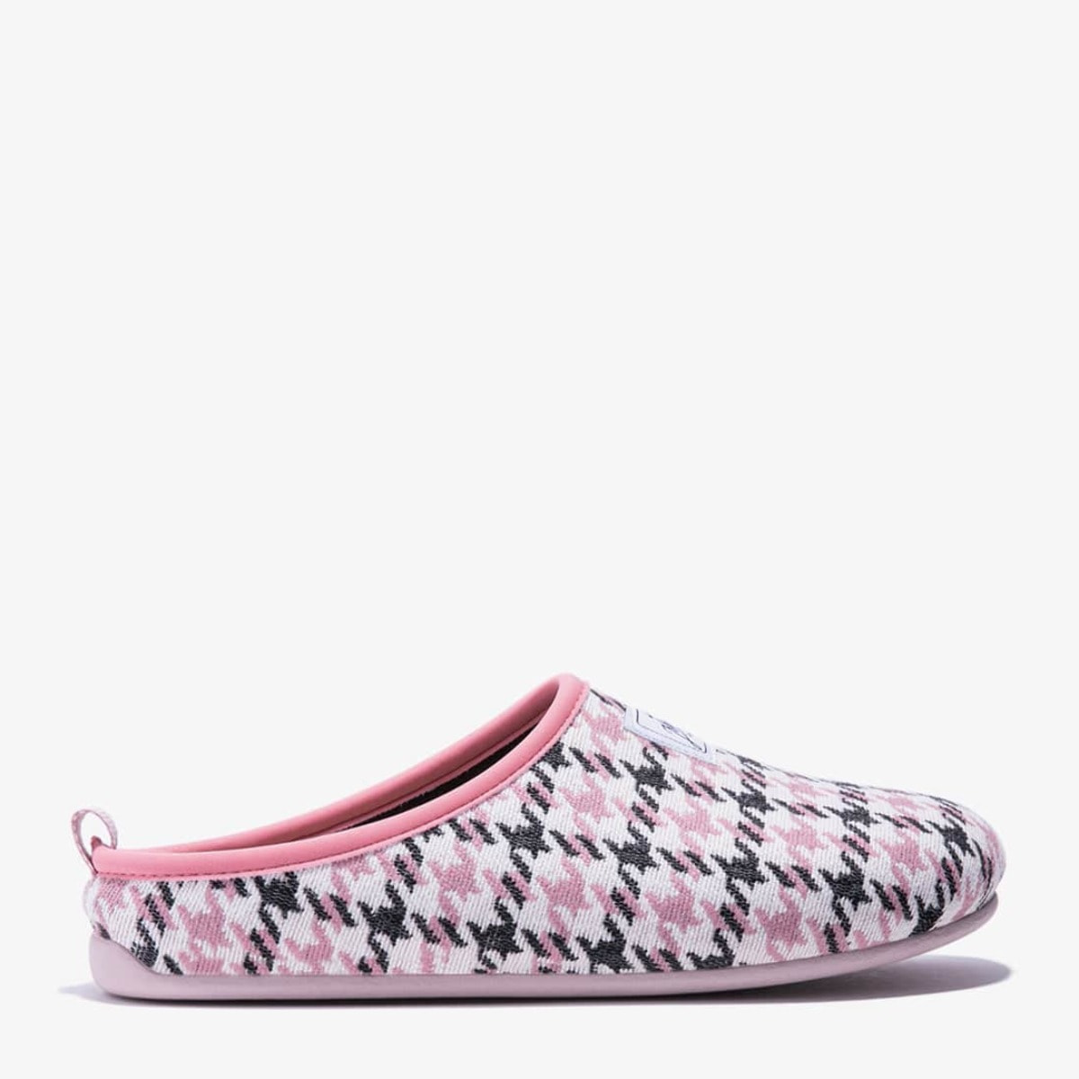 Zapatillas de Casa Mercredy Slipper Houndstooth Negro / Rosa D.Franklin