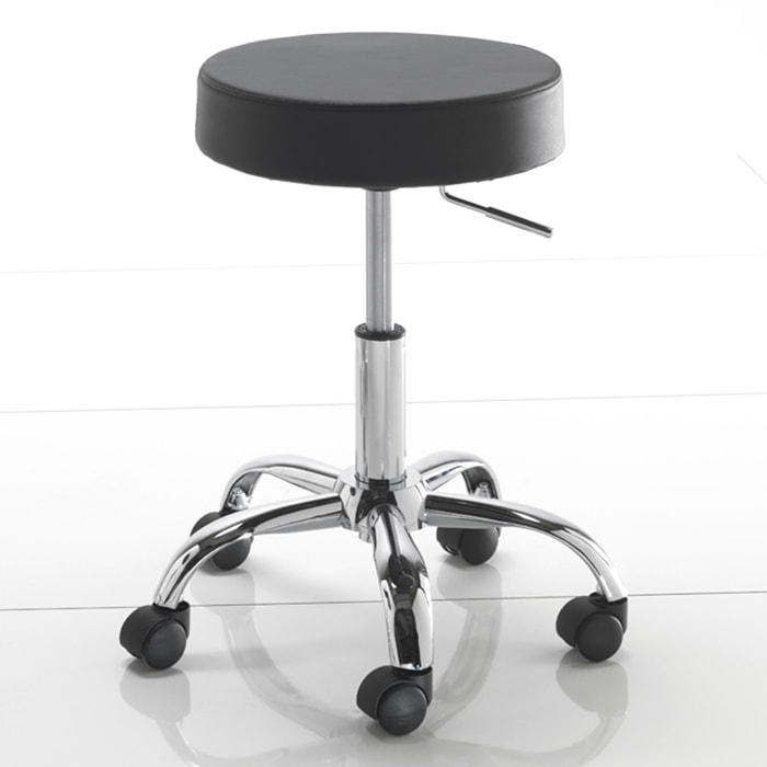 Tomasucci sgabello per scrittoio TIZIO BLACK nero