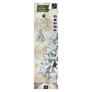 Abeto efecto nevado 210 cm