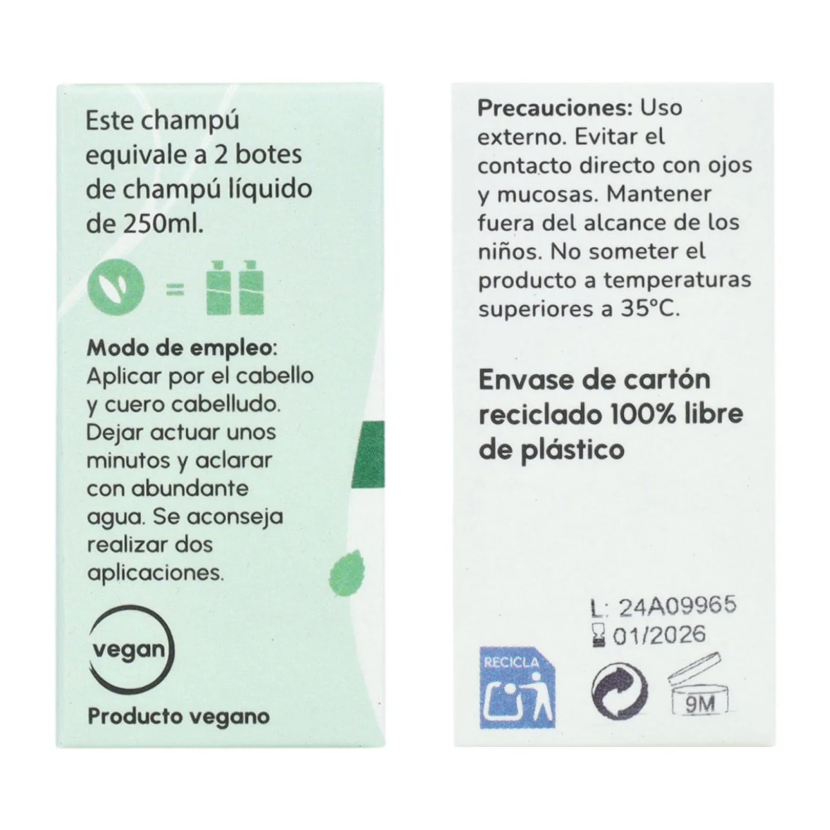 Champú sólido antigrasa Menta Planeta Huerto 85 gr
