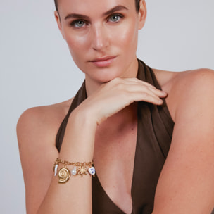 Pulsera Ribeleg acabado oro amarillo 18k