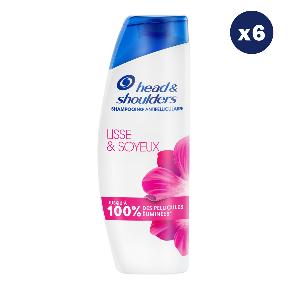 6 Shampoings Lisse & Soyeux 330ml - Head & Shoulders